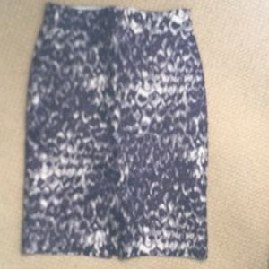 Purple patterned Jcrew pencil skirt size 0